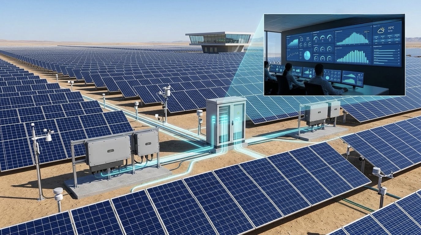 綠能應用案例：Modbus OPC Server 用於大型太陽能電廠逆變器數據採集與監控